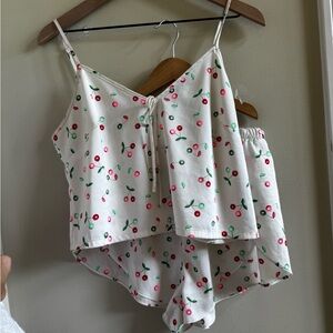Colsie size small Cherry Print Pajama Set